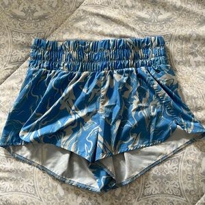 Z by Zella Blue Marble Athletic Shorts